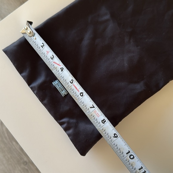 Prada Dust Bag Black Drawstring Satin 13x8.5 inches - Picture 8 of 8